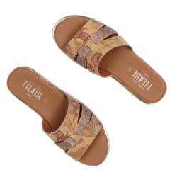 Sandali Sandal strass&geo Cuoio