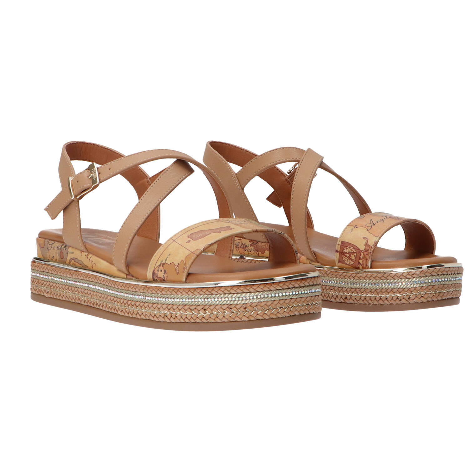 Alviero Martini Sandali Sandali Mappa geo leather Cuoio