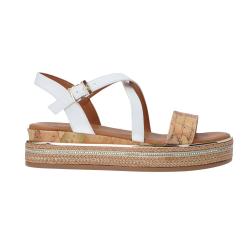 Alviero Martini Sandali Sandali Mappa geo leather Bianco