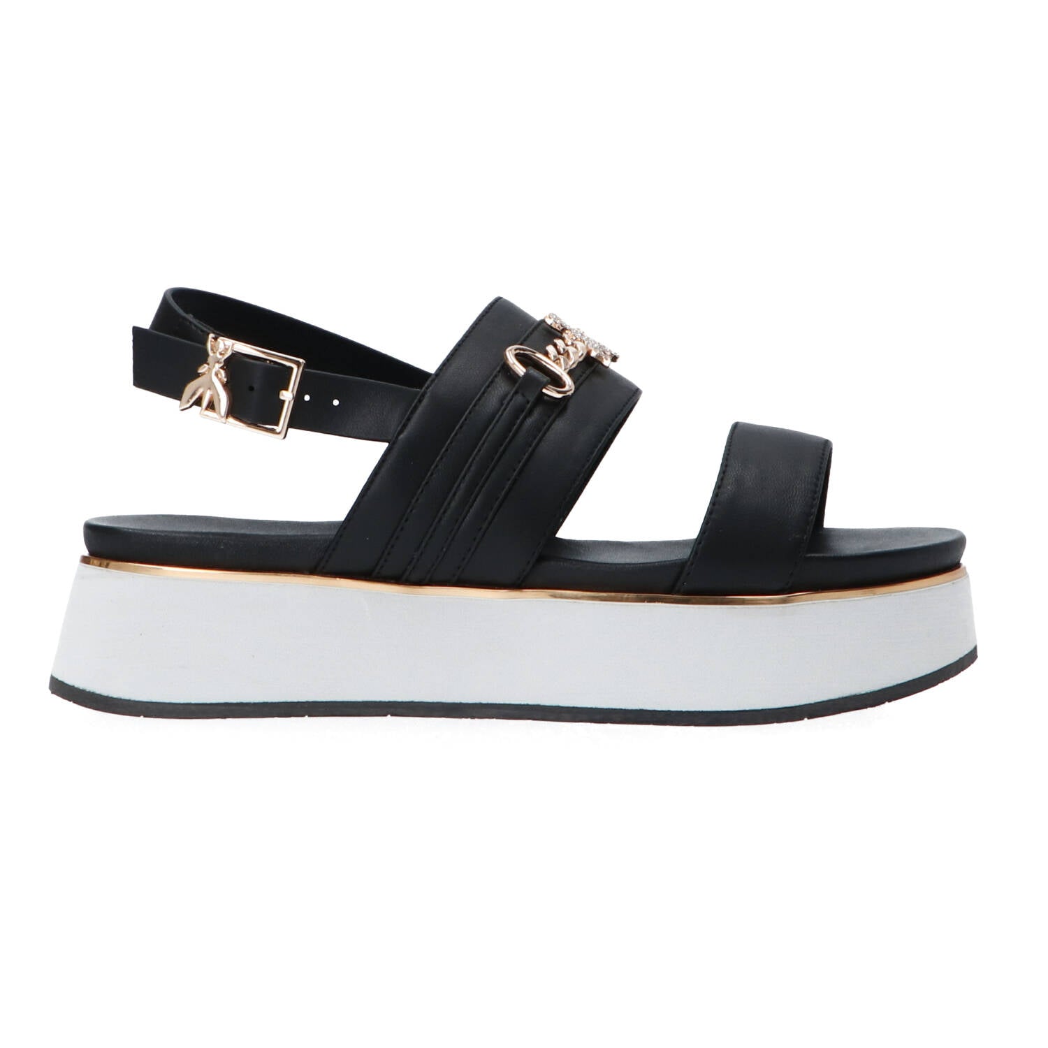 Patrizia Pepe Girl Sandali Sandali PPJ335 e PPJ332 Vitello palis Nero