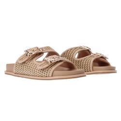 Sandali PPJ337 Ecoleather double string Beige