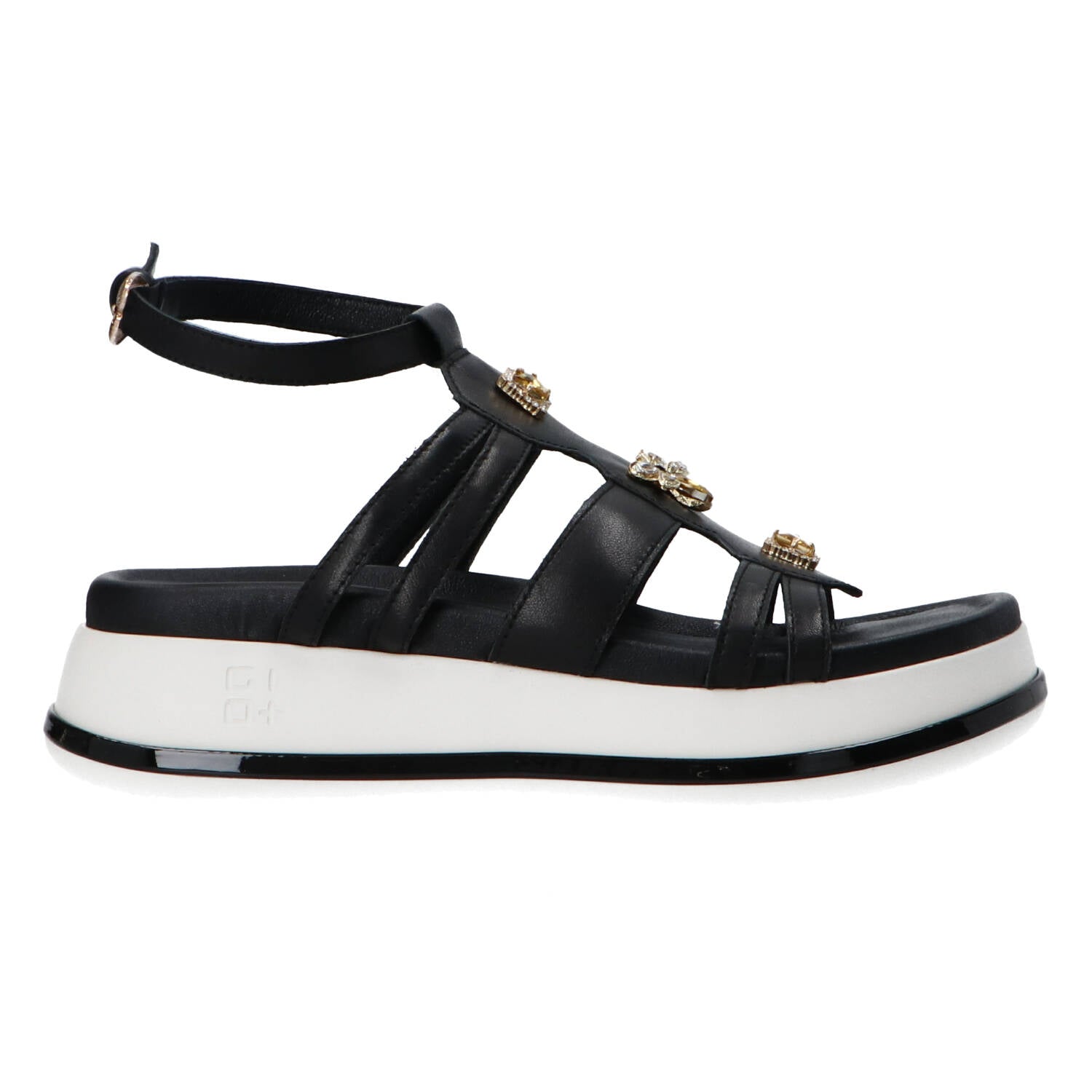 Gio Più Sandali Sandali Sandal combi jewel Nero