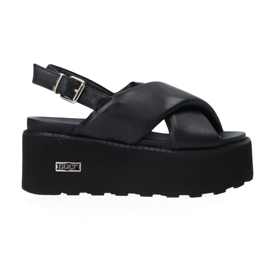 NANCY SANDAL W LEATHER BLACK Nero 4264 1