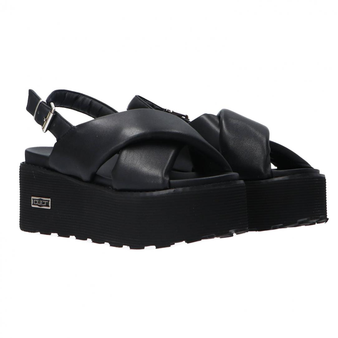 NANCY SANDAL W LEATHER BLACK Nero 4264 2