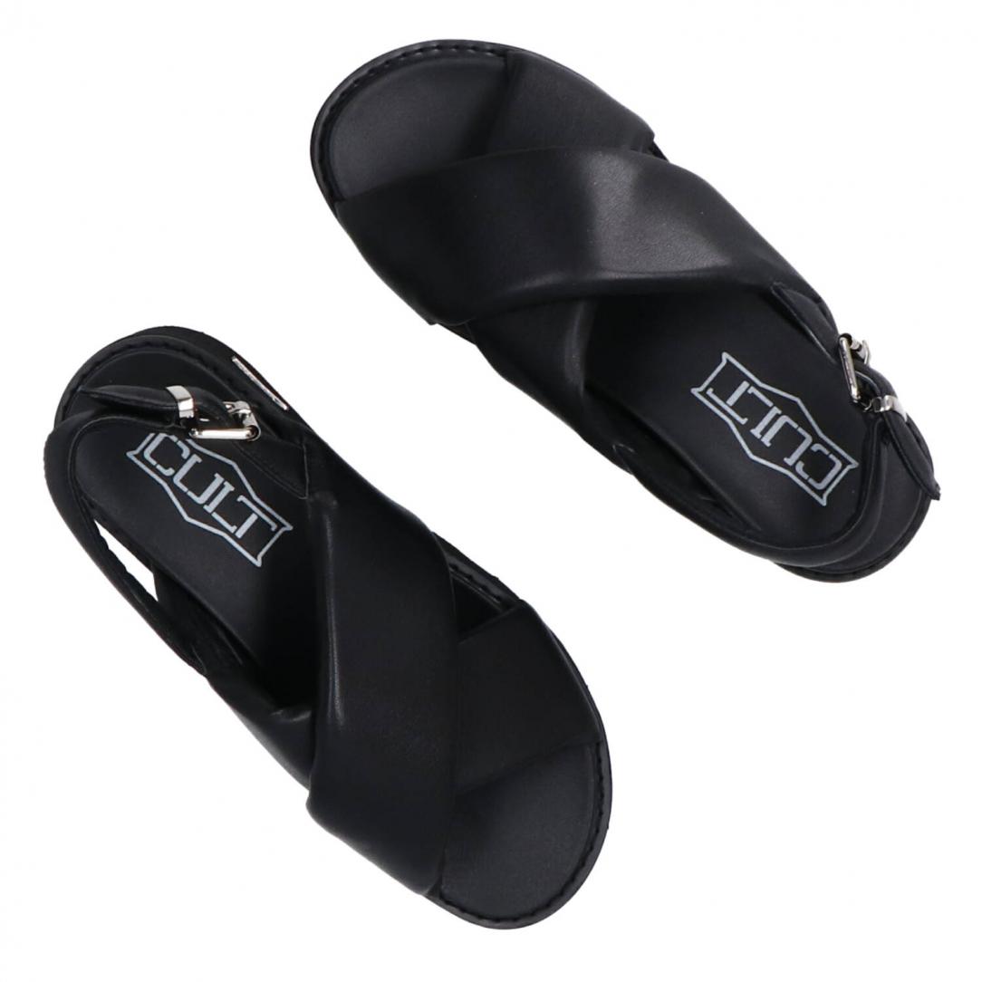 NANCY SANDAL W LEATHER BLACK Nero 4264 5