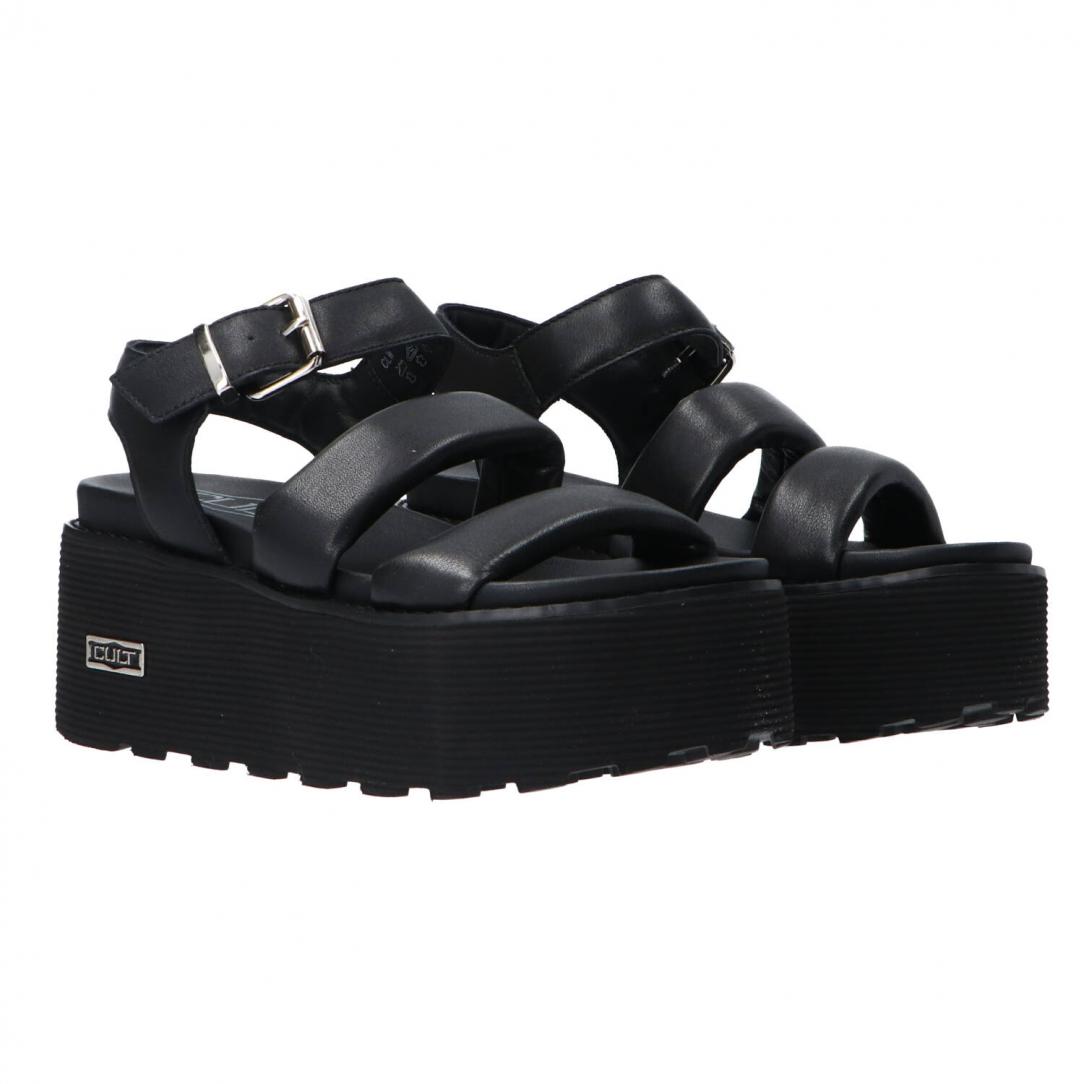 NANCY SANDAL W LEATHER BLACK Nero 4266 NANCY SANDAL W LEATHER BLACK Nero 4266 2