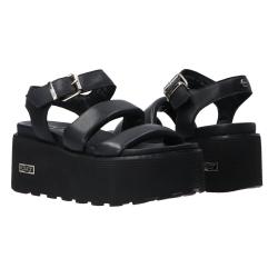 Sandali NANCY SANDAL W LEATHER BLACK Nero 4266