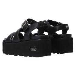 Sandali NANCY SANDAL W LEATHER BLACK Nero 4266