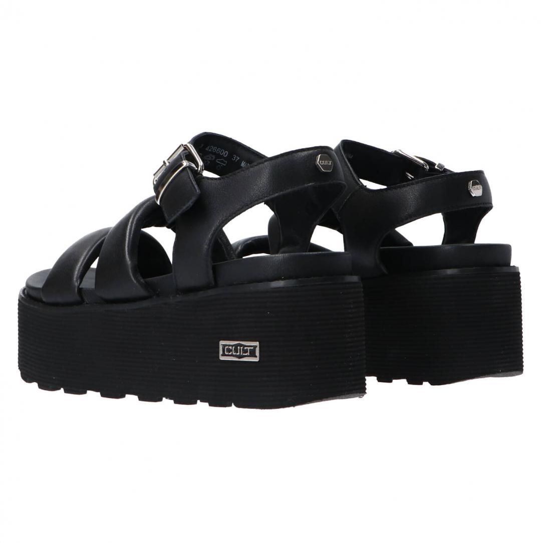 NANCY SANDAL W LEATHER BLACK Nero 4266 NANCY SANDAL W LEATHER BLACK Nero 4266 4