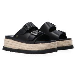 Sandali Doja SANDAL W LEATHER WHITE Nero