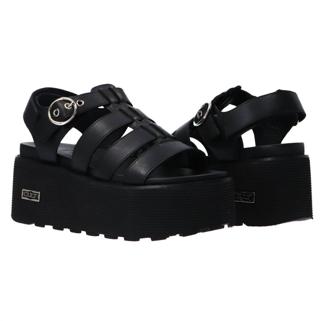 NANCY SANDAL W LEATHER BLACK Nero 4488 NANCY SANDAL W LEATHER BLACK Nero 4488 3