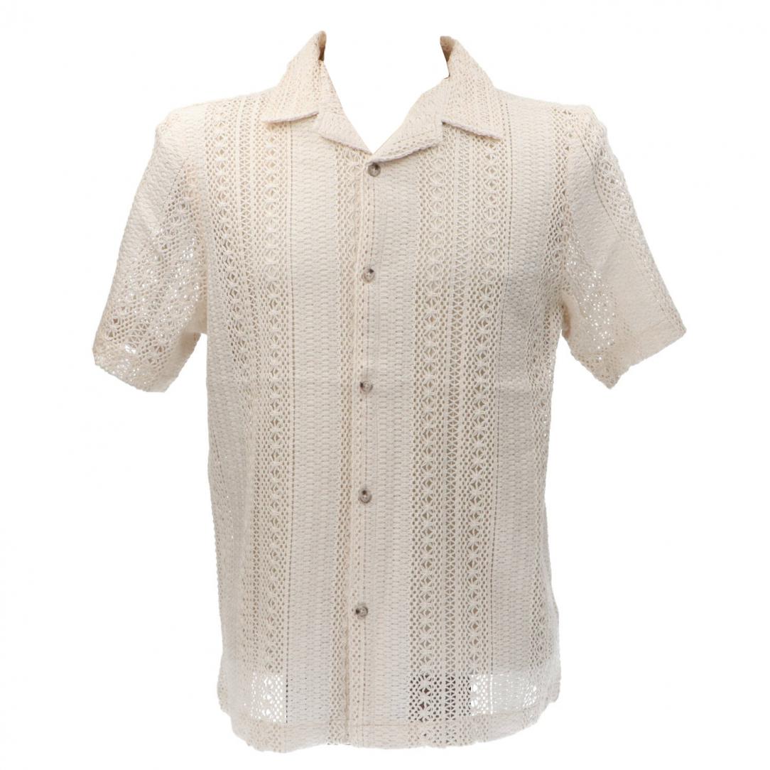 CAMICIA COLLO BOWLING Beige CAMICIA COLLO BOWLING Beige 1