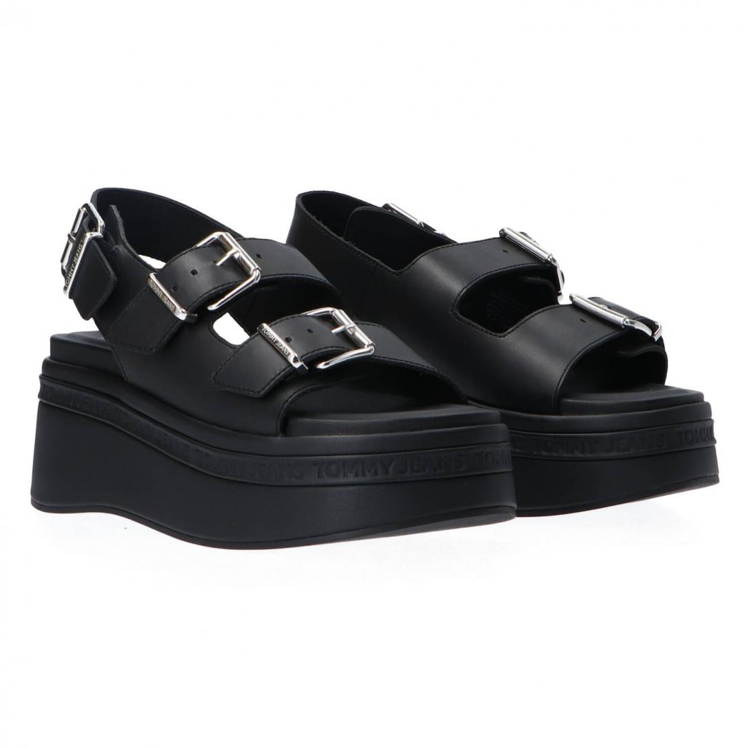 TJW WEDGE SANDAL Nero TJW WEDGE SANDAL Nero 2