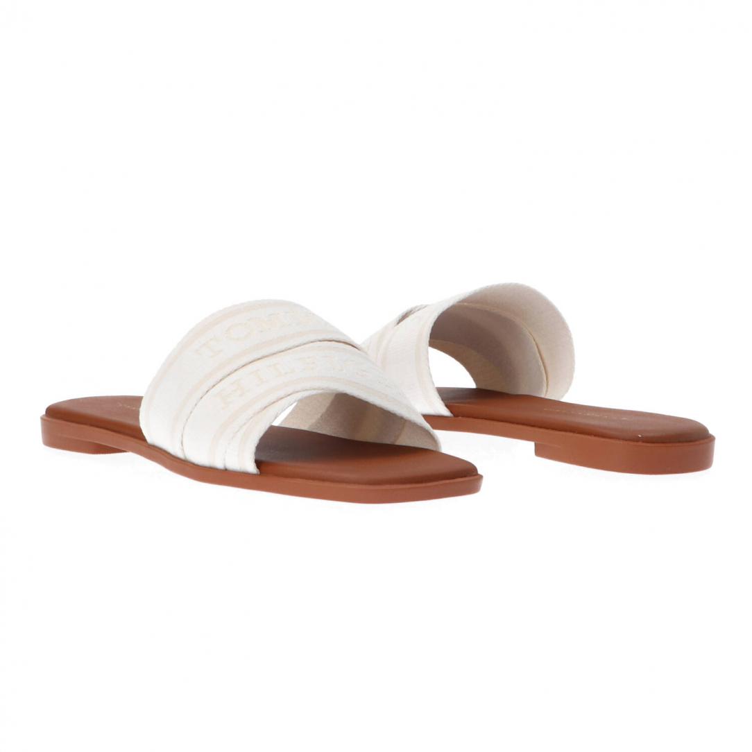 SANDAL TH LOGO MULE Bianco panna SANDAL TH LOGO MULE Bianco panna 3