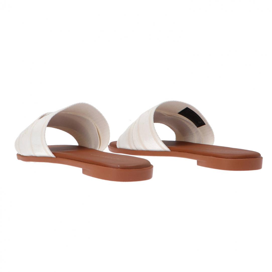 SANDAL TH LOGO MULE Bianco panna SANDAL TH LOGO MULE Bianco panna 4