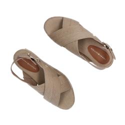 Sandali ESPADRILLE PLATFORM SANDAL Beige