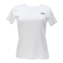 Guess T-shirt T-shirt GJ SS CN EMBRO SLIM TOP Bianco