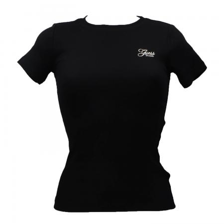 T Shirt Donna GJ SS CN EMBRO SLIM TOP Nero