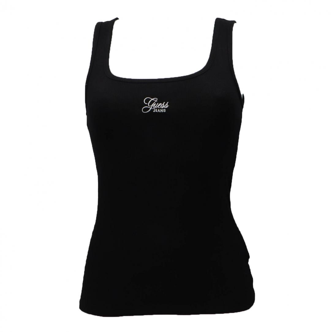 GJ TANK TOP SLIM RIB EMBRO Nero GJ TANK TOP SLIM RIB EMBRO Nero 1