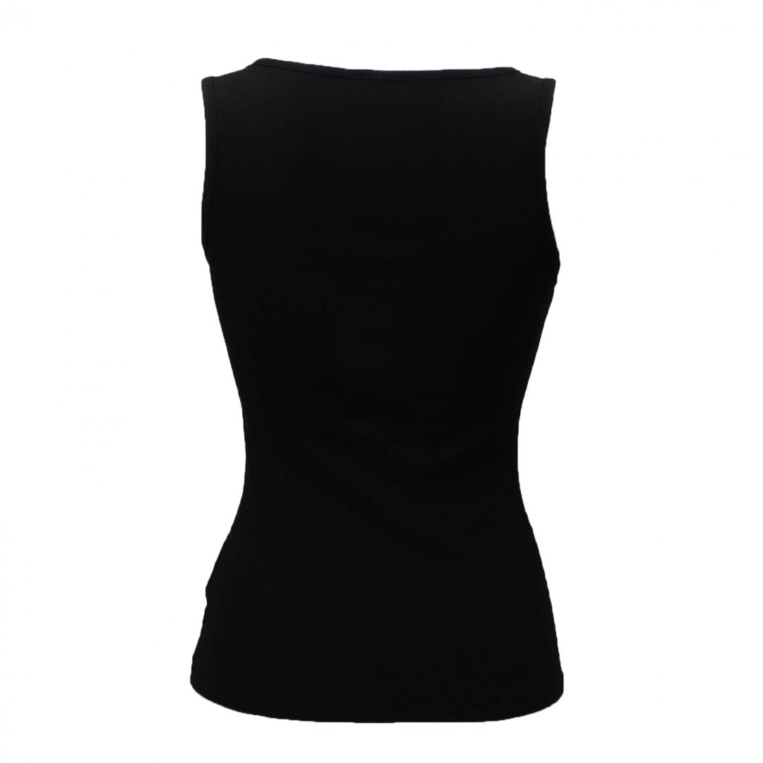 GJ TANK TOP SLIM RIB EMBRO Nero GJ TANK TOP SLIM RIB EMBRO Nero 3