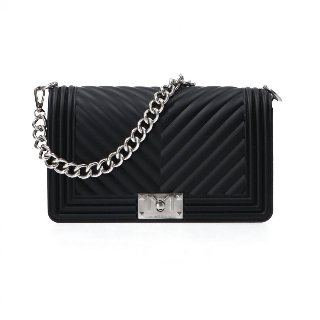 Flat M shoulderbag Nero 1