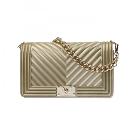 Borse Tracolla Donna Flat M shoulderbag Oro