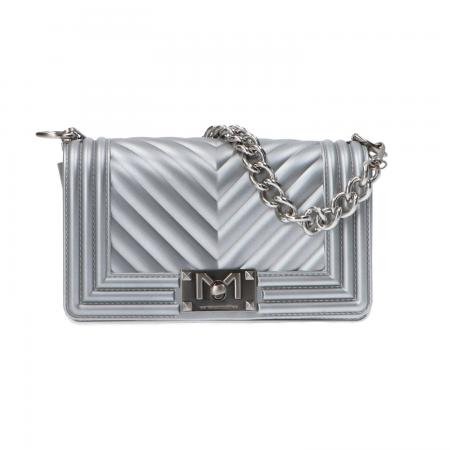 Borse Tracolla Donna Flat S shoulderbag Argento