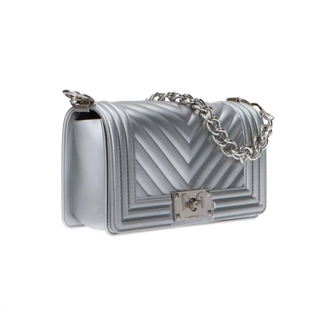 Flat S shoulderbag Argento 3