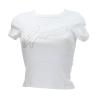 Guess T-shirt T-shirt SS CN RIB LOGO TEE Bianco - Foto 1