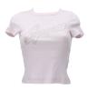Guess T-shirt T-shirt SS CN RIB LOGO TEE Rosa - Foto 1