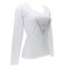 Guess T-shirt T-shirt LS CN SHINY TRIANGLE TEE Bianco - Foto 2
