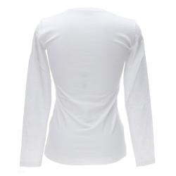 T-shirt LS CN SHINY TRIANGLE TEE Bianco