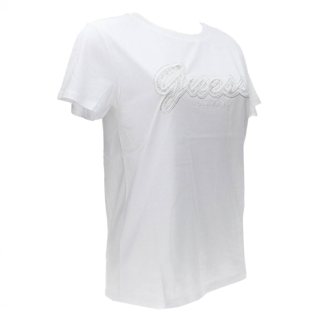 SS SCRIPT LACE LOGO EASY TEE Bianco SS SCRIPT LACE LOGO EASY TEE Bianco 2
