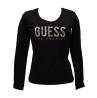 Guess T-shirt T-shirt LS CN PYTHON LOGO TEE Nero - Foto 1