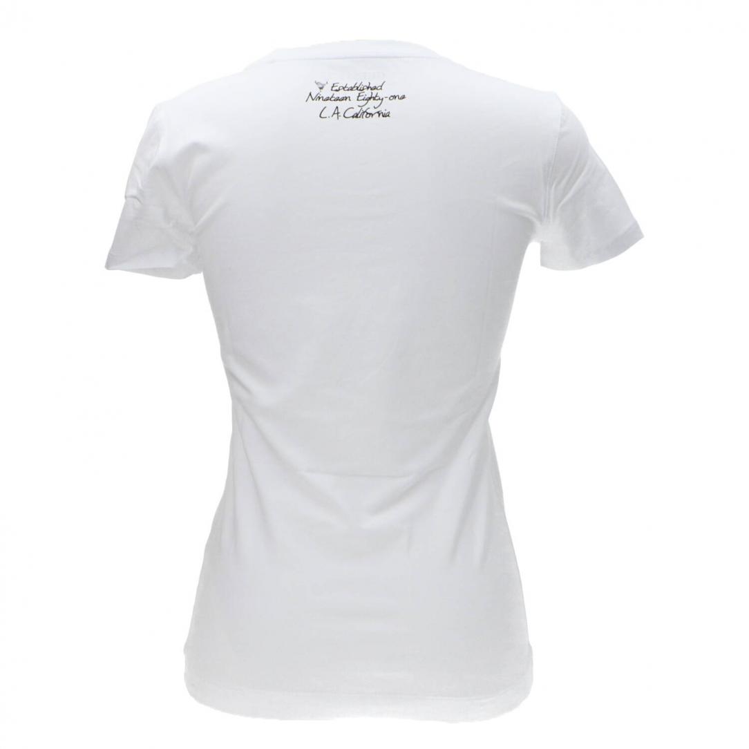 SS CN TRIANGLE FLOWER TEE Bianco 3