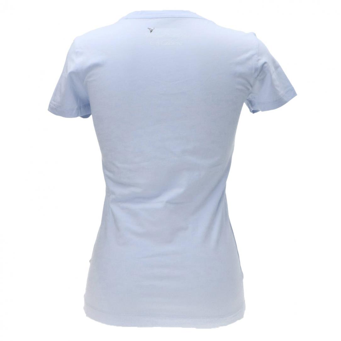 SS CN TRIANGLE FLOWER TEE Azzurro SS CN TRIANGLE FLOWER TEE Azzurro 3