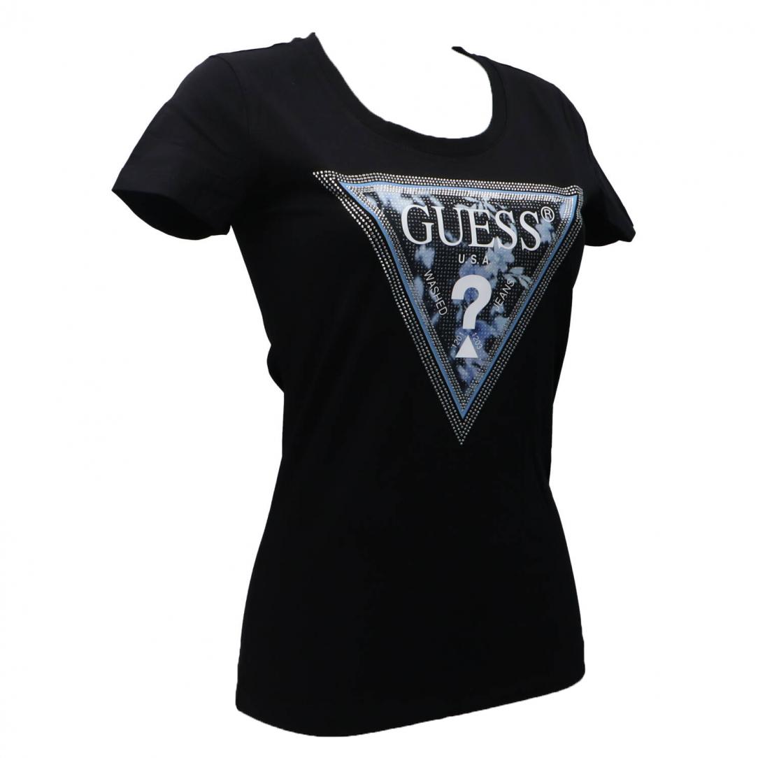 SS CN TRIANGLE FLOWER TEE Nero SS CN TRIANGLE FLOWER TEE Nero 2