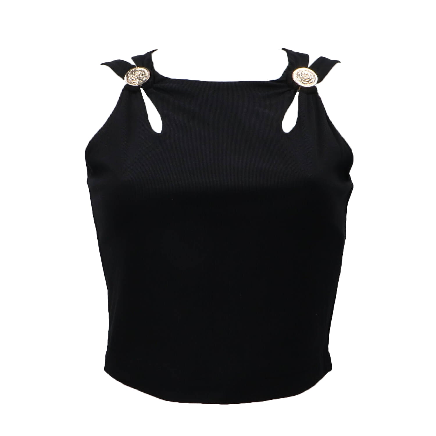 Guess Top Top ZAMA CUT OUT DETAILS CROP TOP Nero