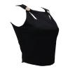 Guess Top Top ZAMA CUT OUT DETAILS CROP TOP Nero - Foto 2