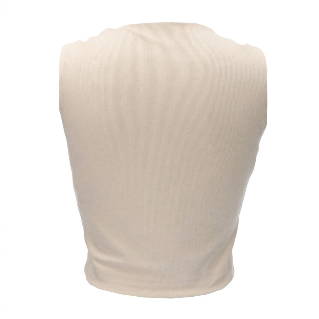 ZAMA CUT OUT DETAILS CROP TOP Beige ZAMA CUT OUT DETAILS CROP TOP Beige 3