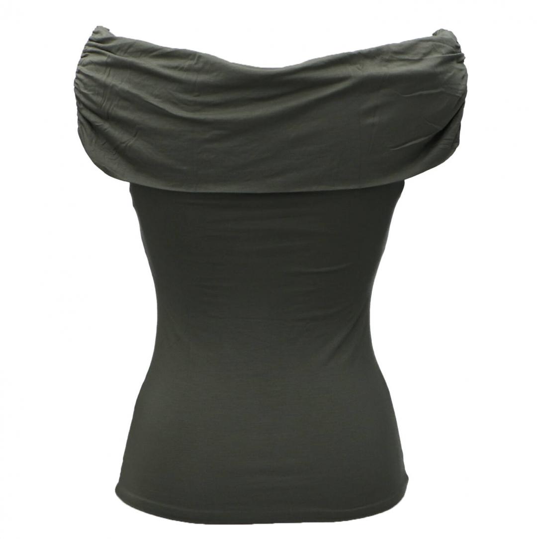 CHARLOTTE OFF SHOULDER TOP Verde CHARLOTTE OFF SHOULDER TOP Verde 3