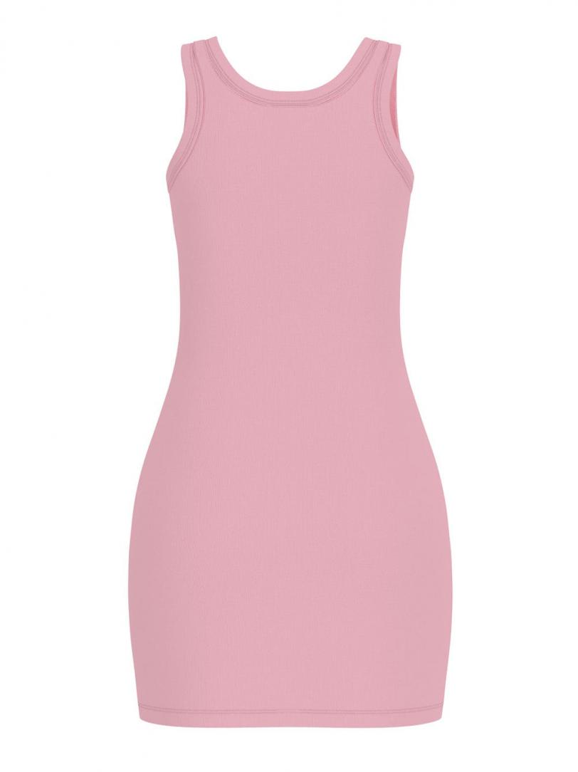 SUNFLOWER RIB DRESS Rosa SUNFLOWER RIB DRESS Rosa 2