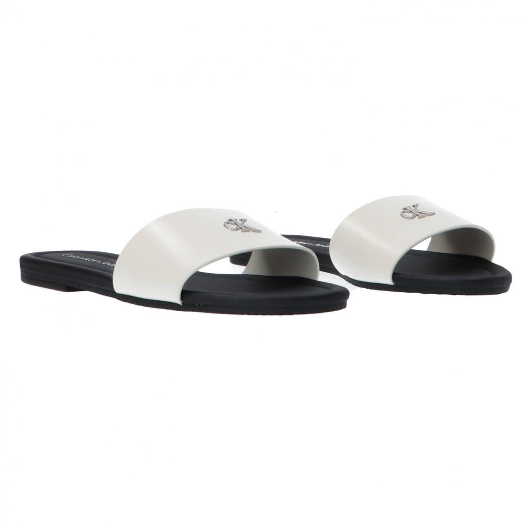 FLAT SANDAL SLIDE MG Bianco FLAT SANDAL SLIDE MG Bianco 2