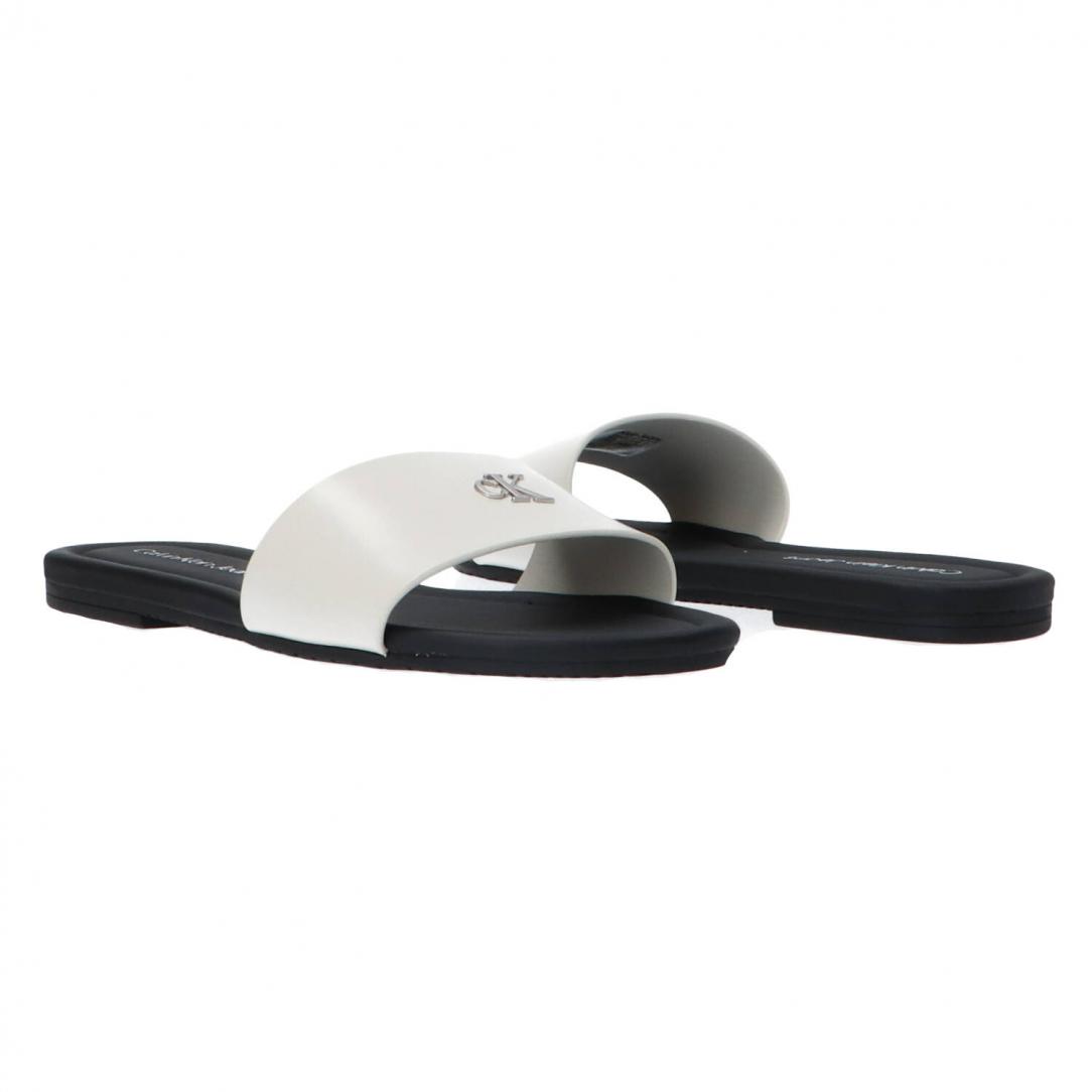 FLAT SANDAL SLIDE MG Bianco FLAT SANDAL SLIDE MG Bianco 3
