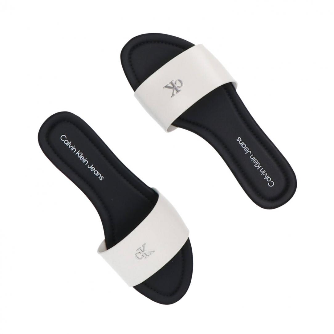 FLAT SANDAL SLIDE MG Bianco FLAT SANDAL SLIDE MG Bianco 5