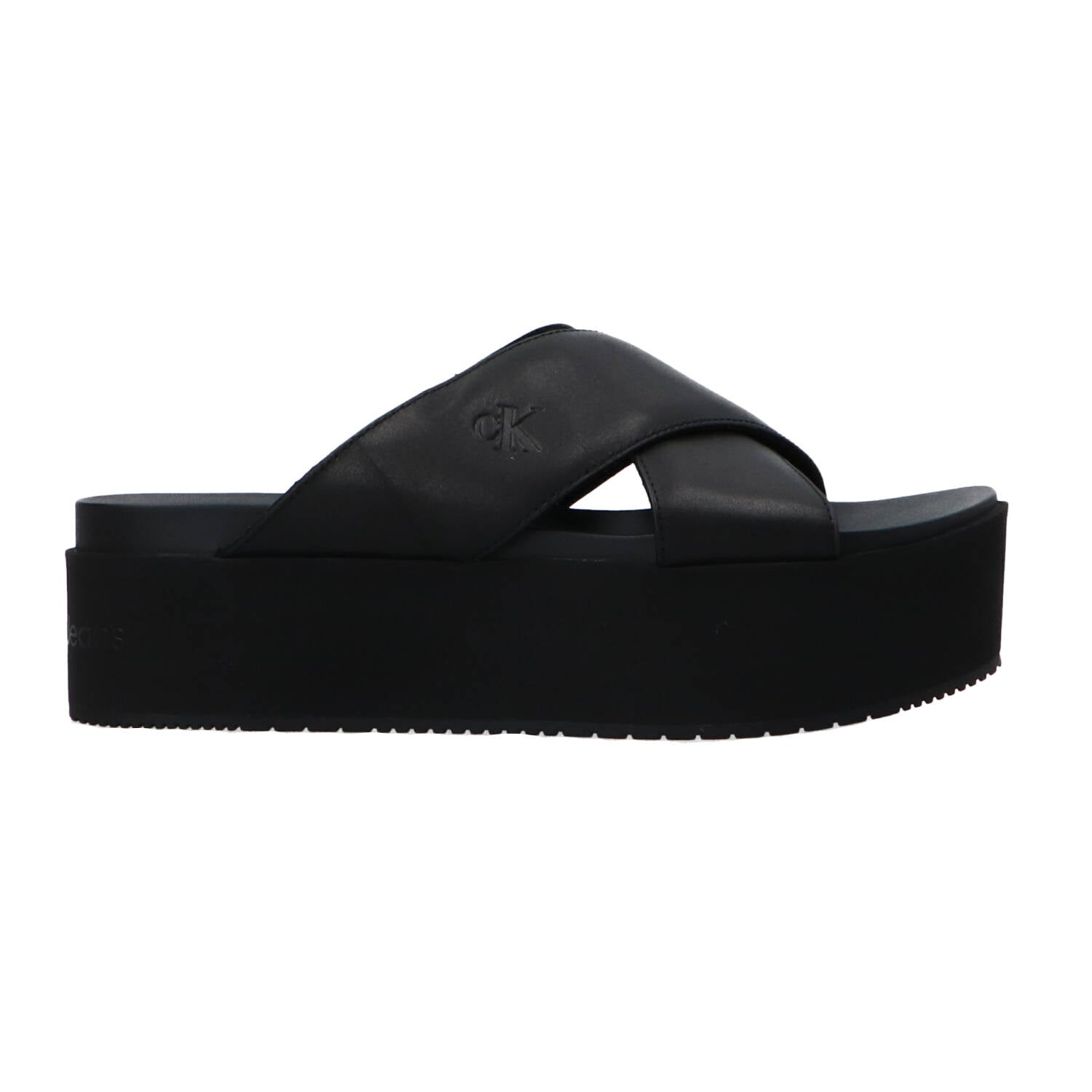 Calvin Klein Sandali Sandali FLATFORM CROSS MG UC Nero