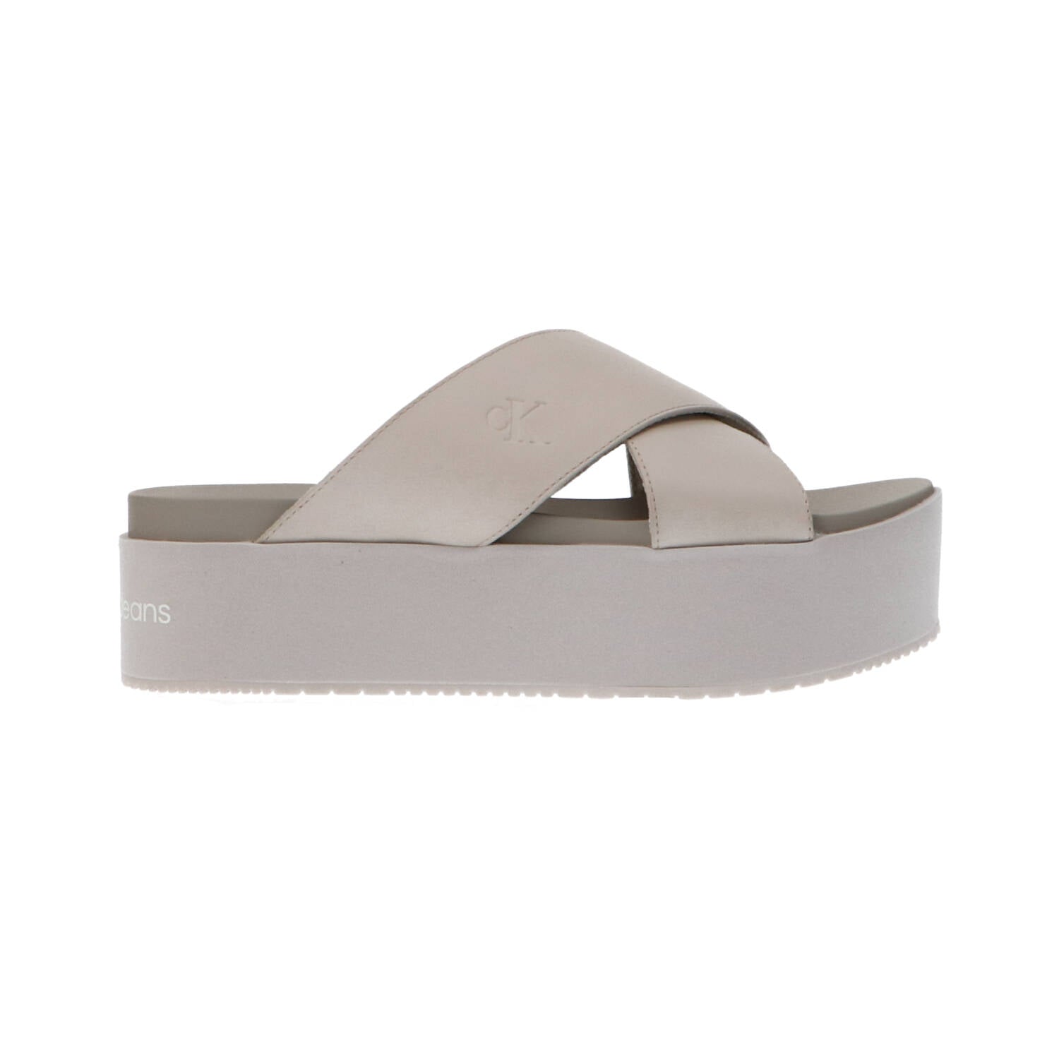 Calvin Klein Sandali Sandali FLATFORM CROSS MG UC Bianco