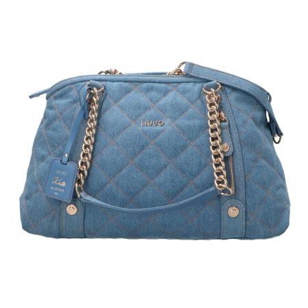 Borse A Spalla Donna M tote Kate Azzurro denim