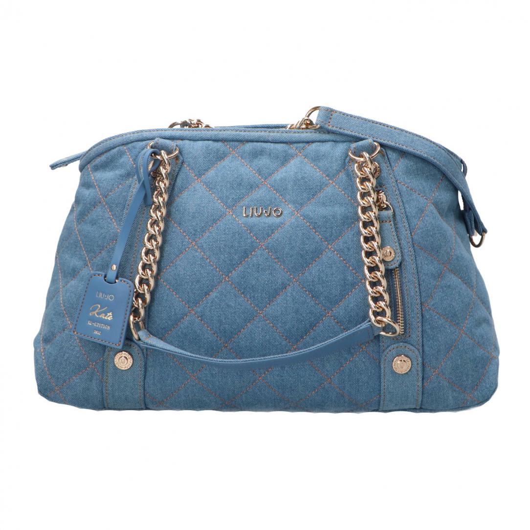 M tote Kate Azzurro denim M tote Kate Azzurro denim 1