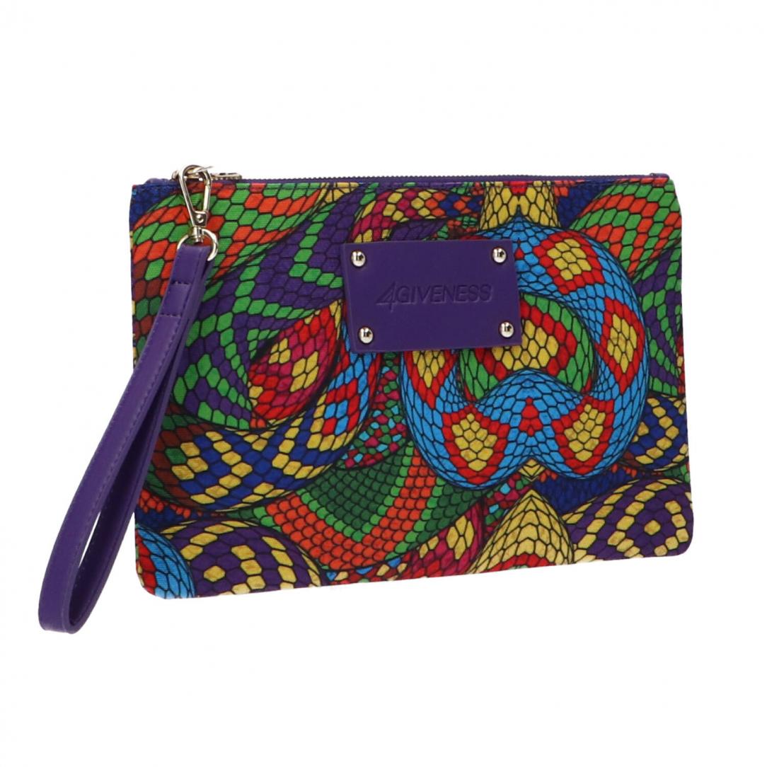 POCHETTE CAPRI Viola Multicolore POCHETTE CAPRI Viola Multicolore 2